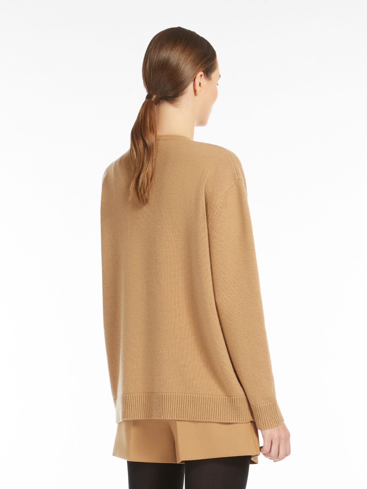 Wool, cashmere and sequin pullover