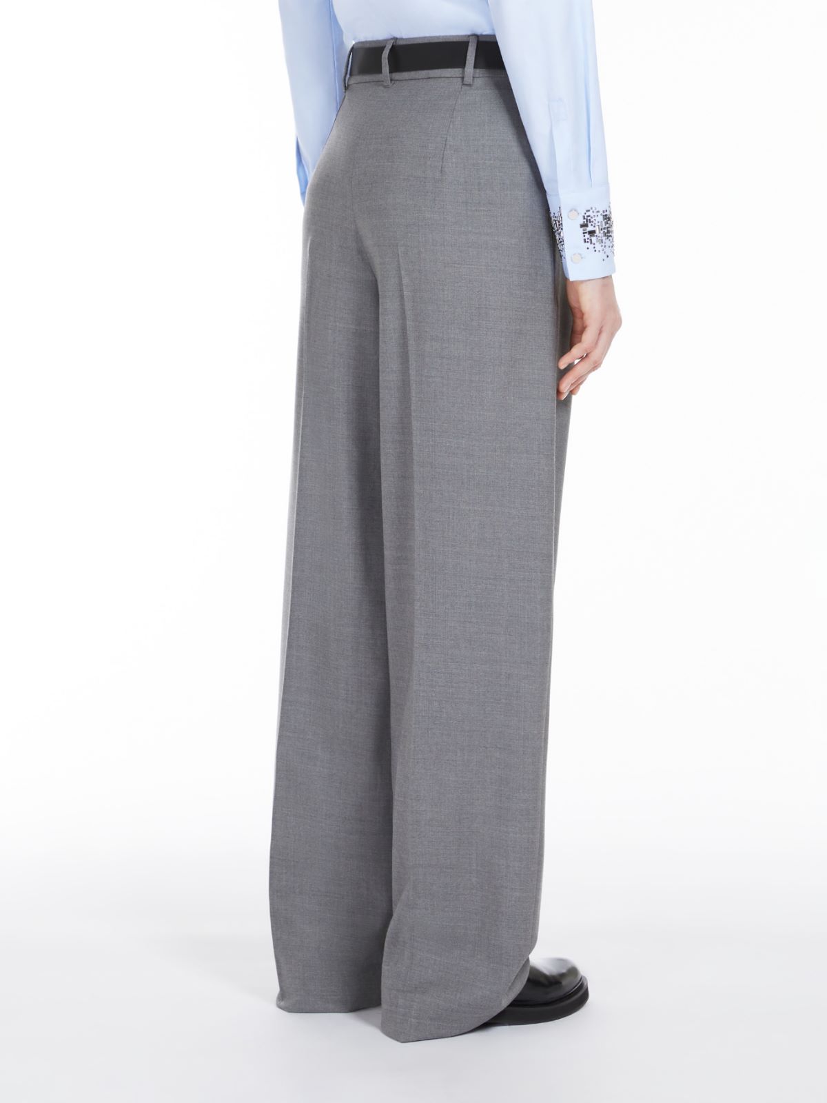 Wool twill trousers