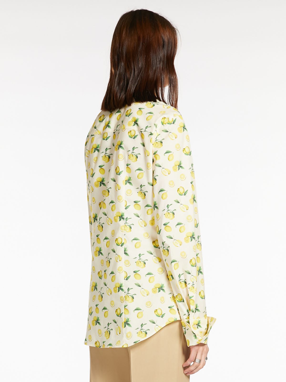 Printed poplin shirt