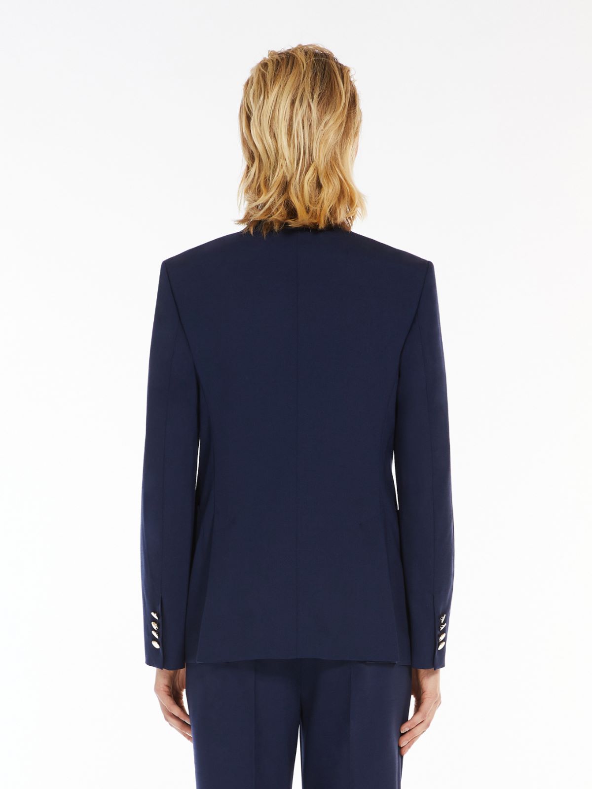 Wool and mohair double-breasted blazer