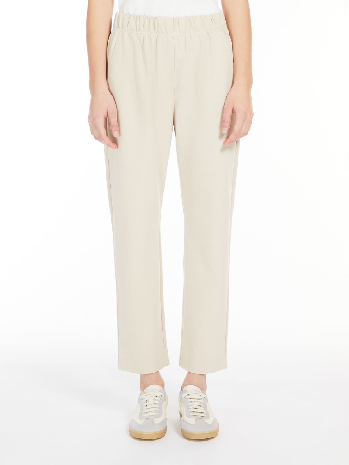 Milano-knit jersey trousers