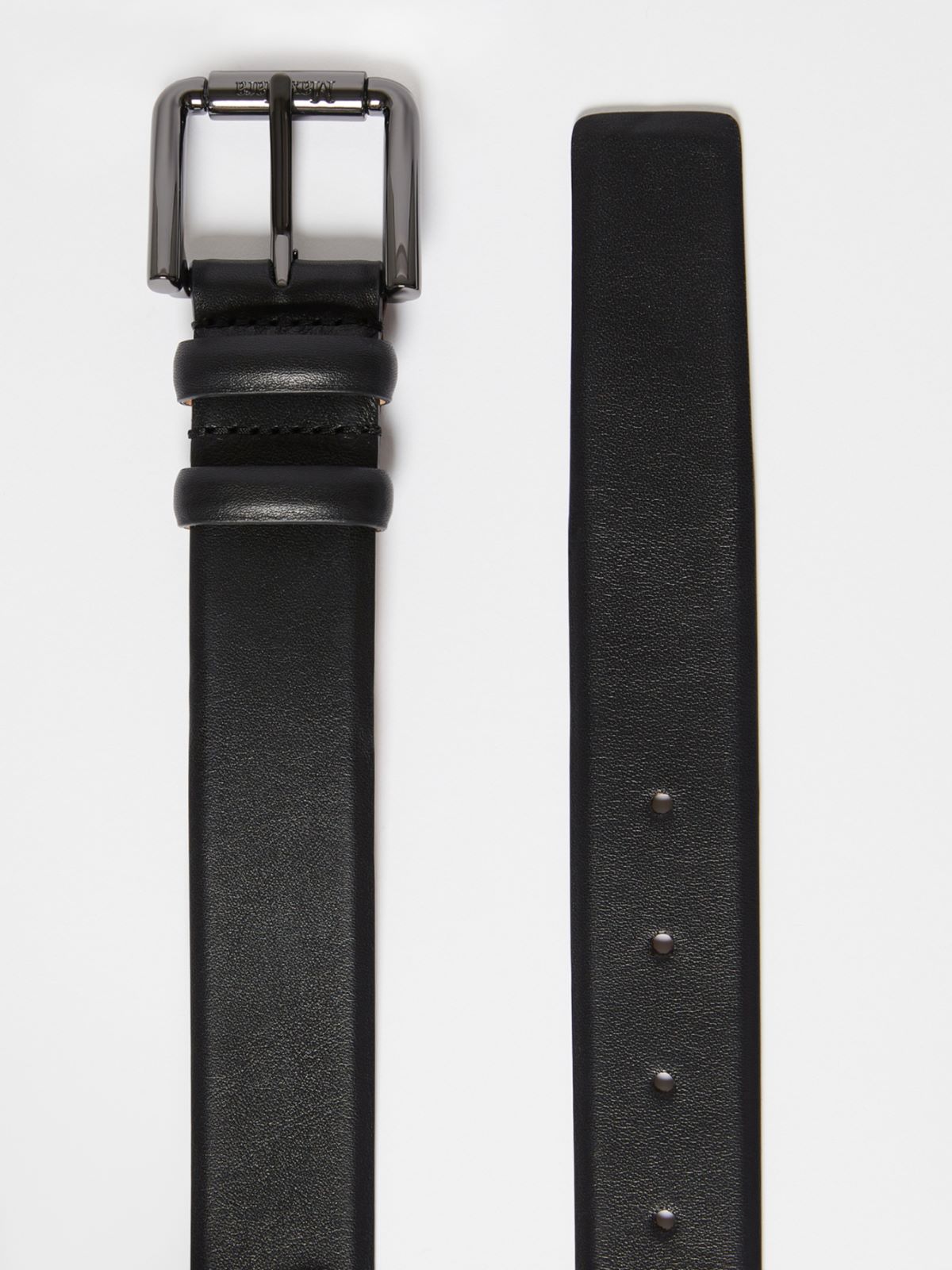 Nappa leather belt