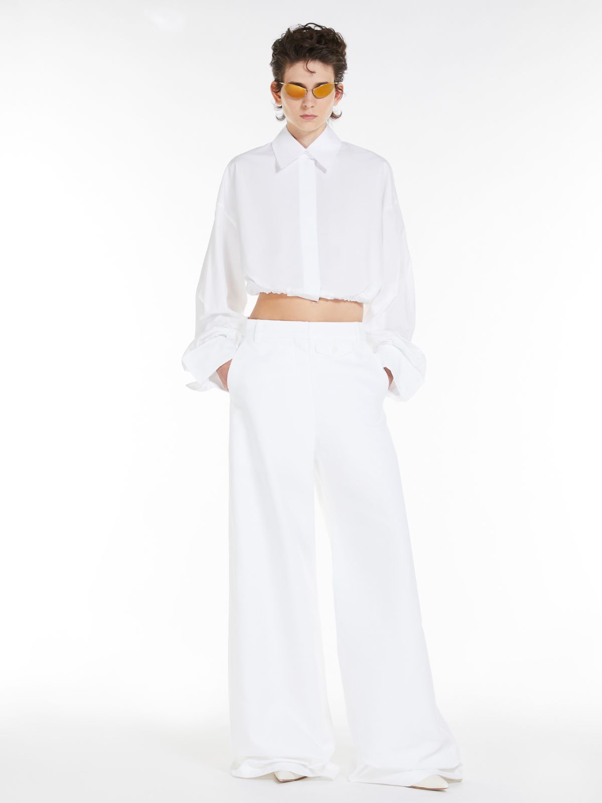 Boxy-fit drawstring shirt