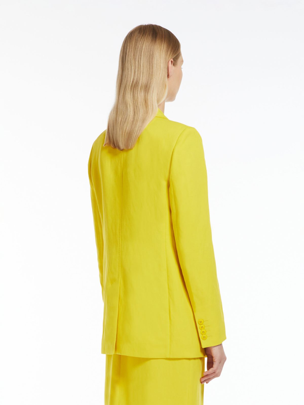 Single-breasted canvas jacket