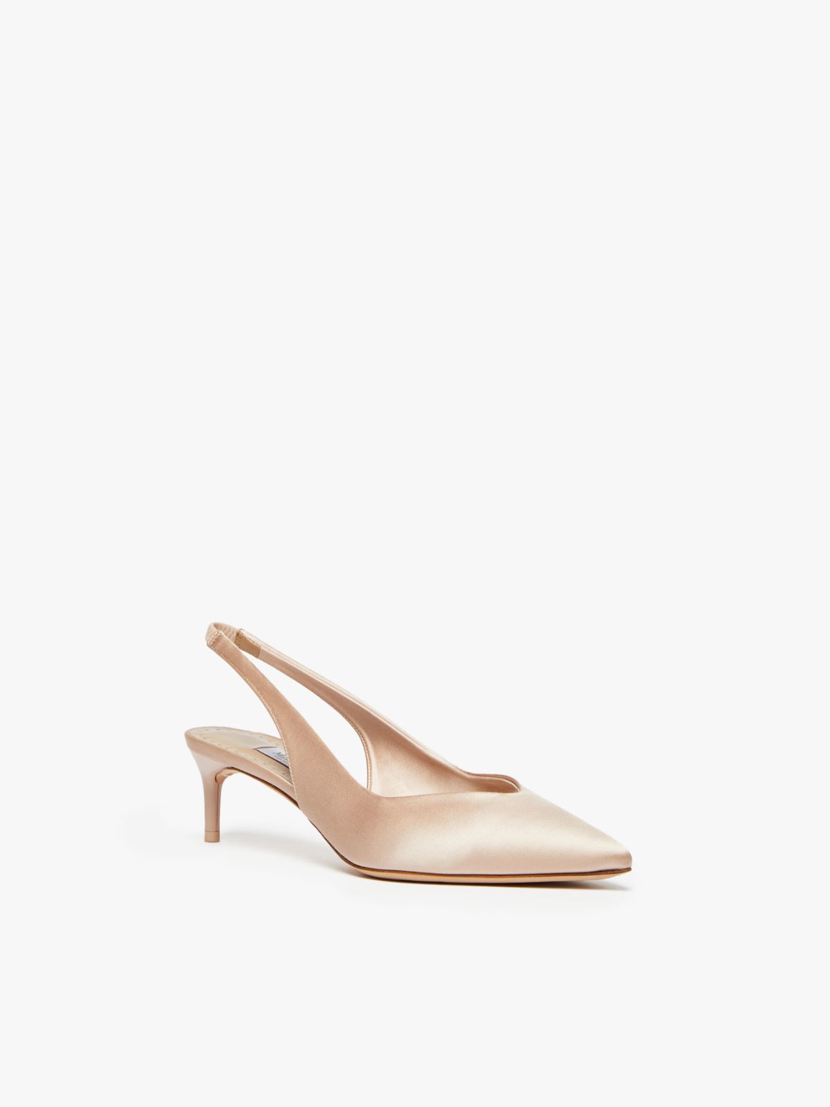 Satin slingbacks