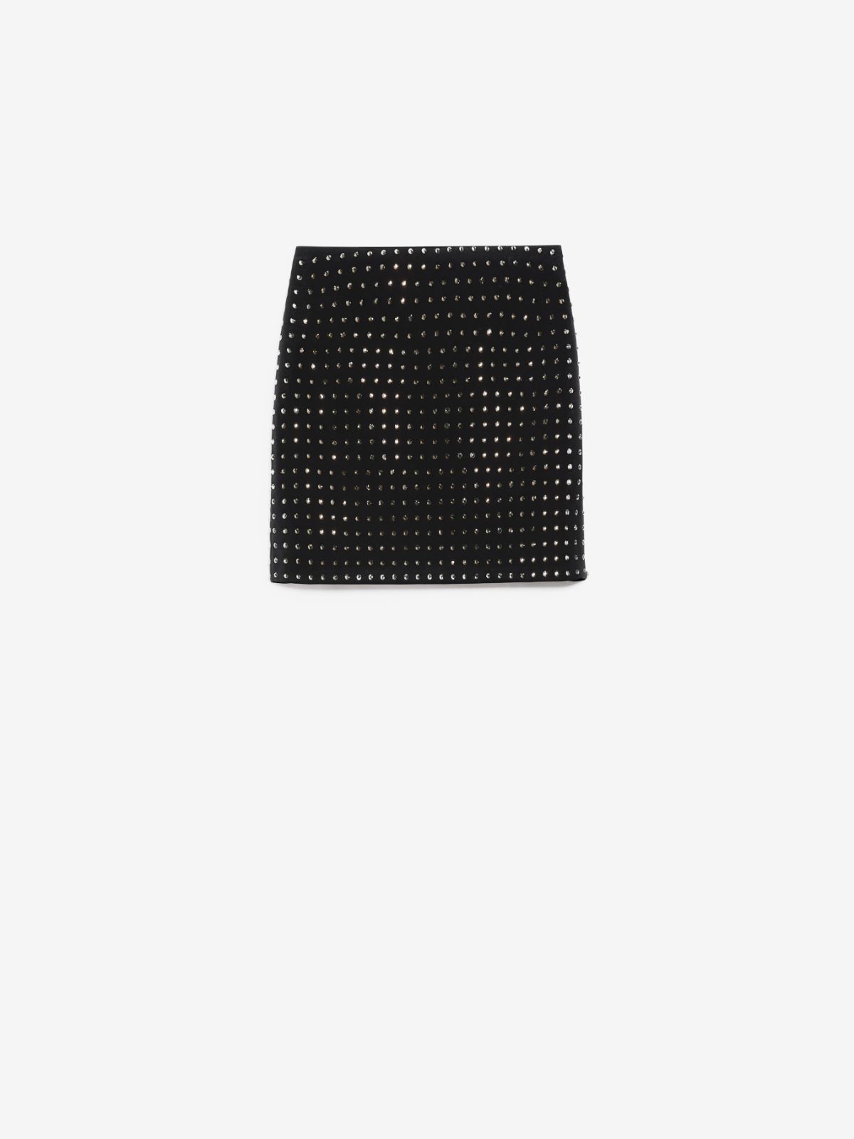 Rhinestone scuba jersey skirt