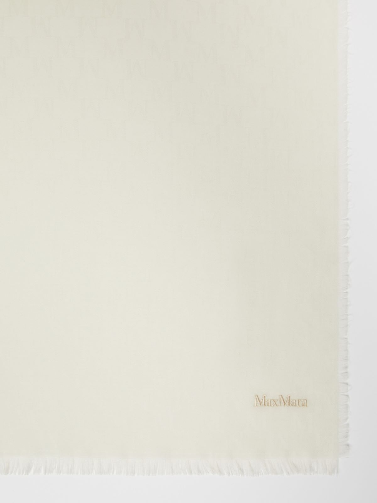 Jacquard wool Monogram stole