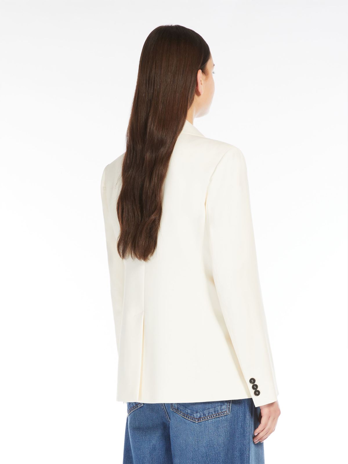 Natural stretch wool blazer