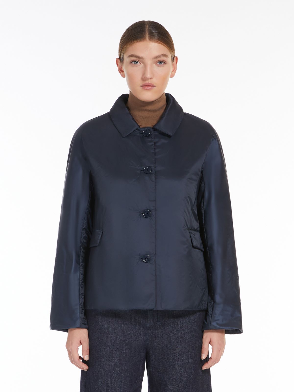 Water-repellent technical canvas jacket