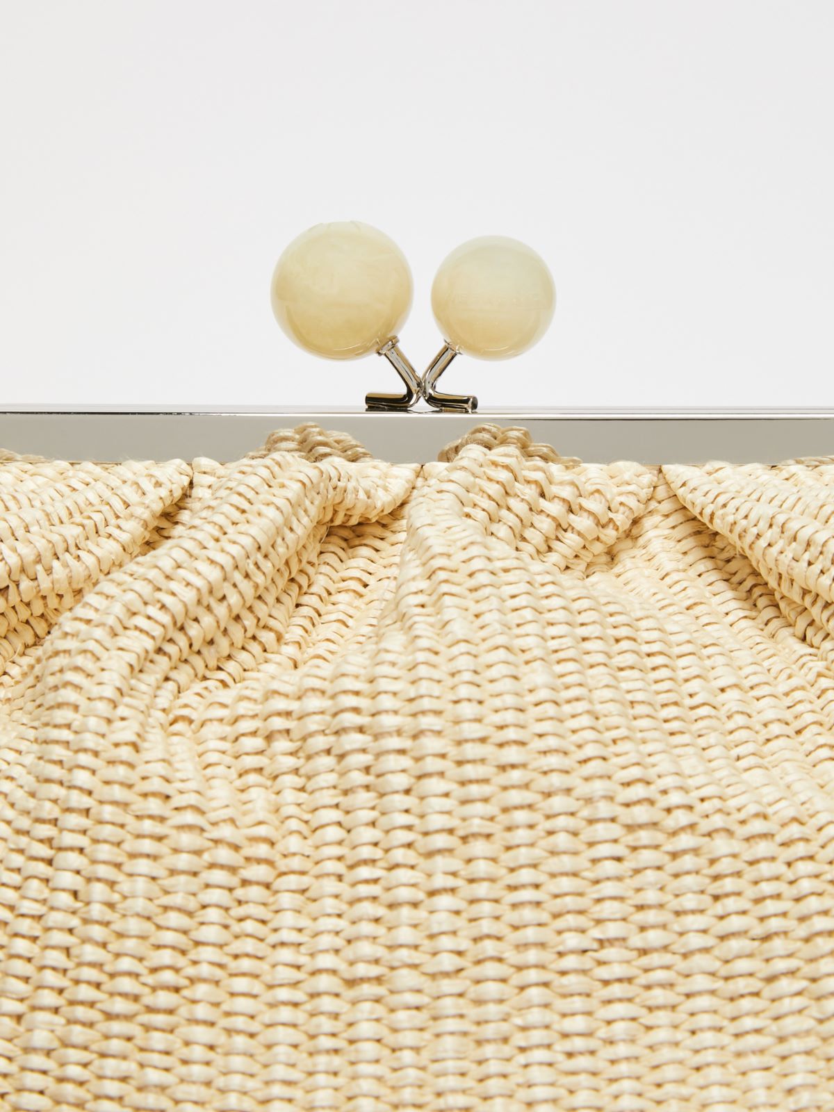 Medium raffia-look Pasticcino Bag