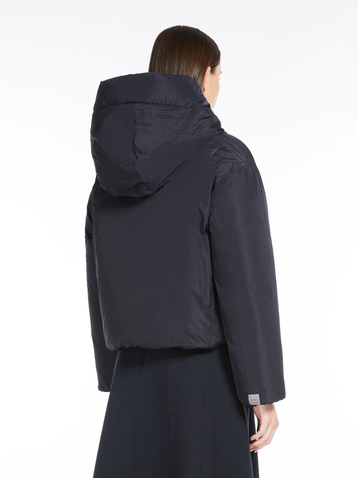 Reversible camel colour down jacket