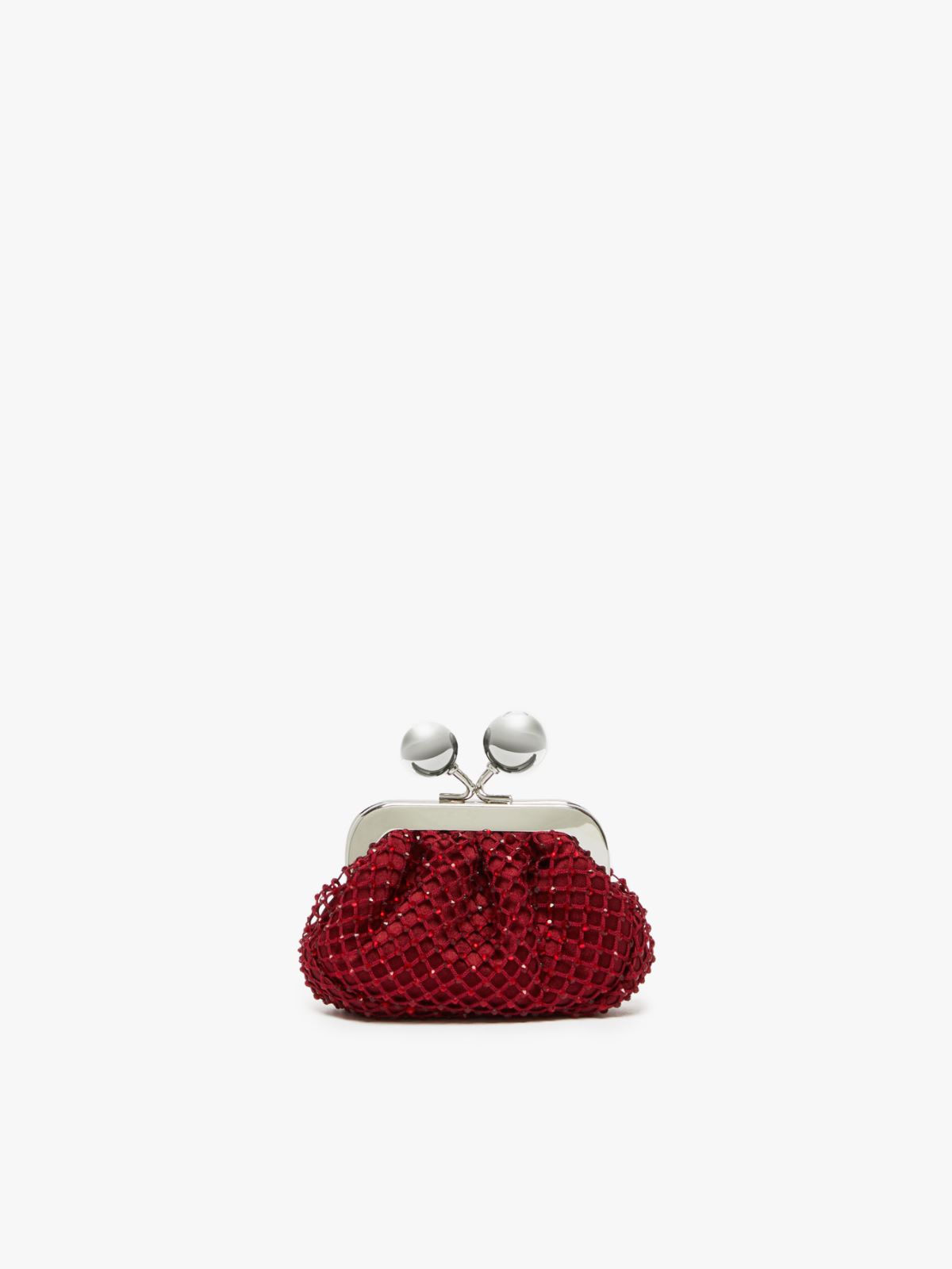 Rhinestone and satin Nano Pasticcino Bag