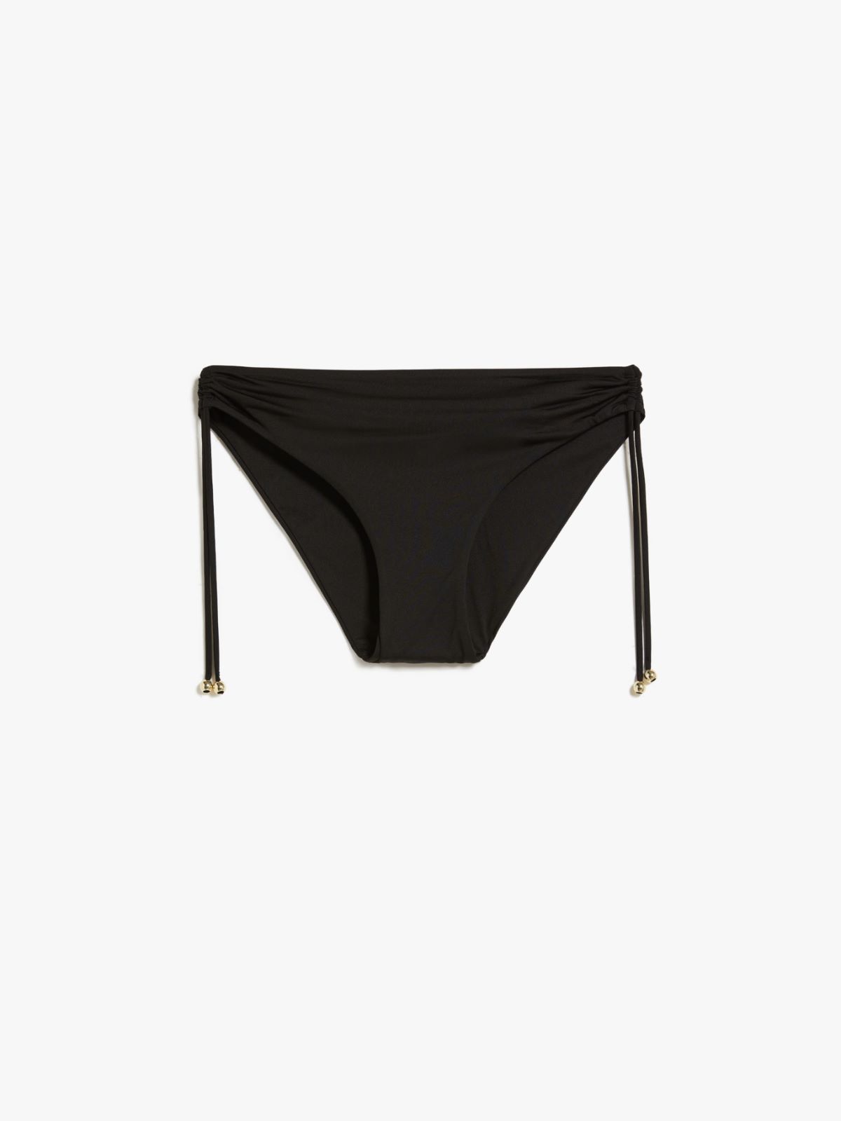 Jersey bikini bottoms with drawstring