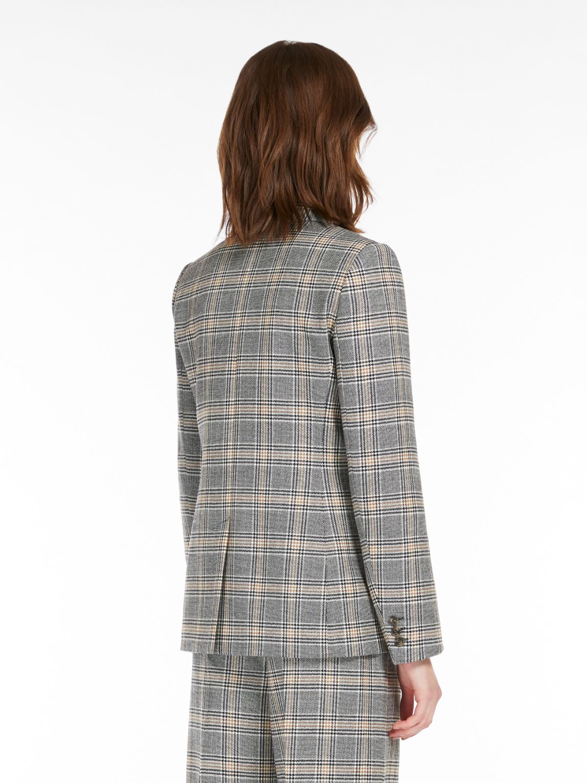 Patterned wool blazer