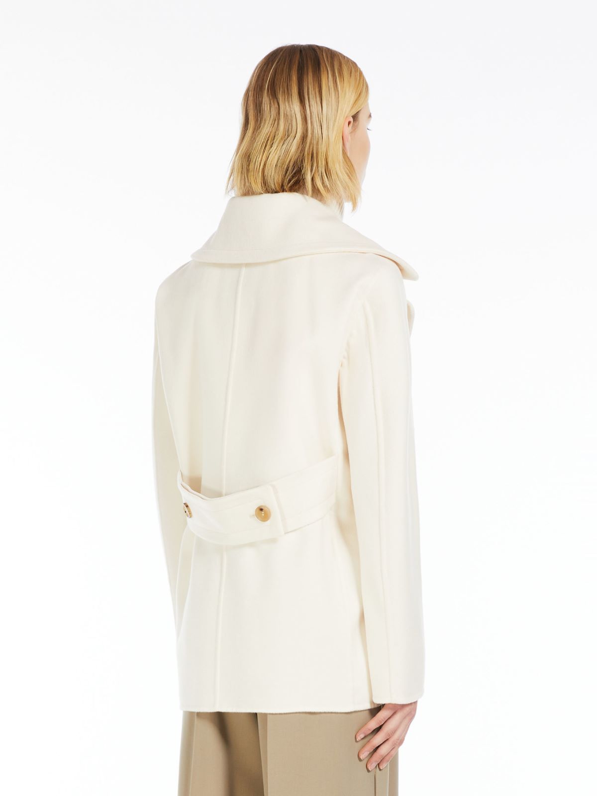 Wool and cashmere pea coat