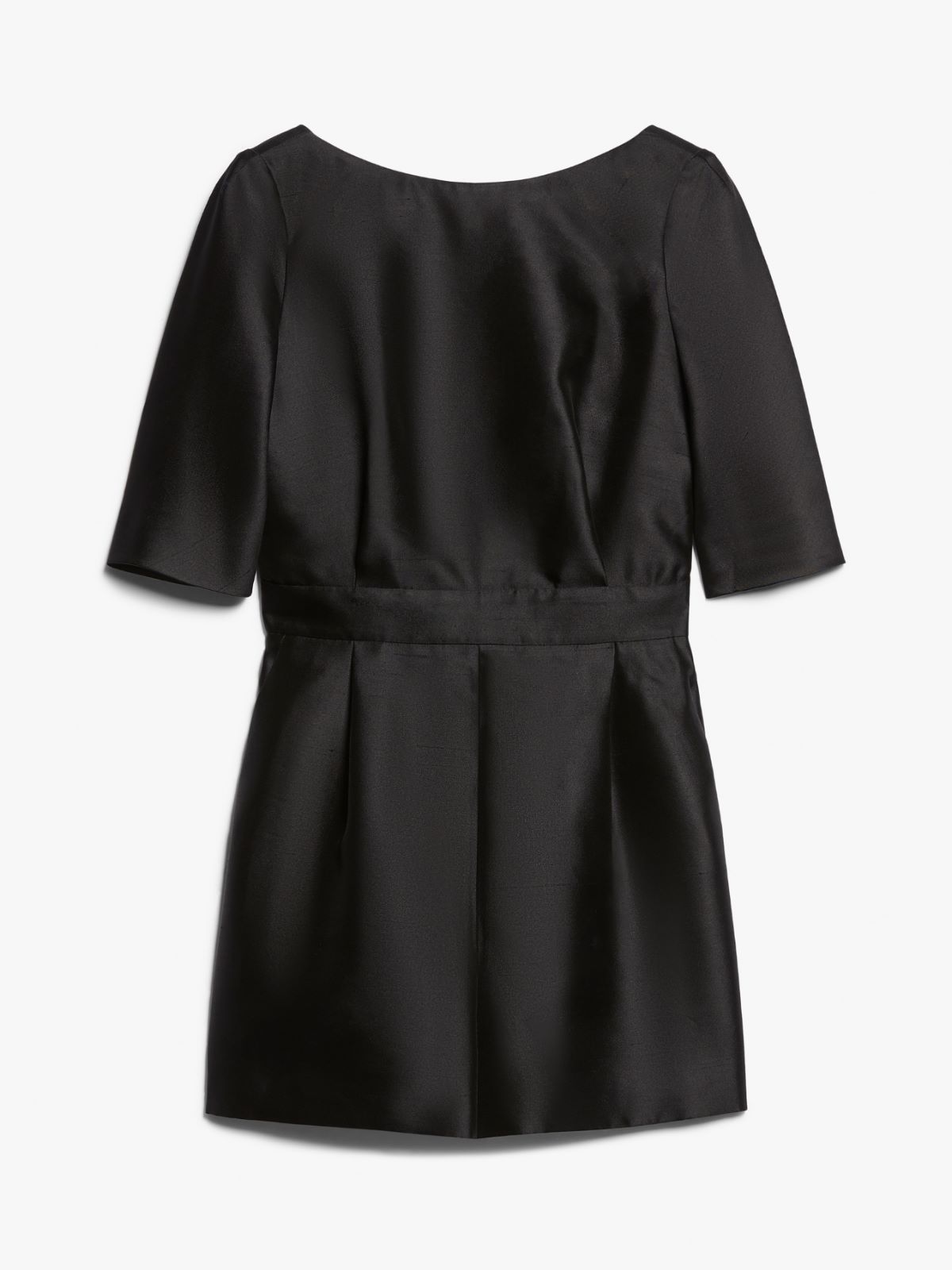 Silk blend shantung jumpsuit