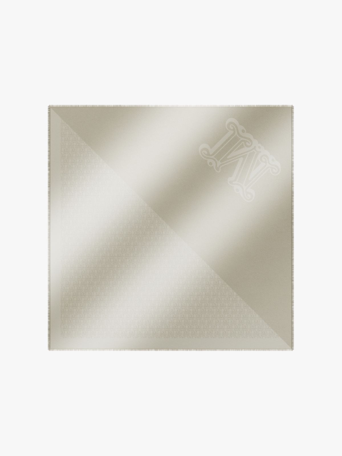 Jacquard-knit silk and cotton shawl