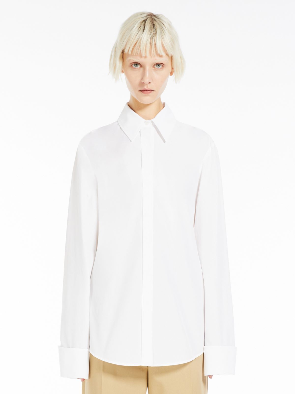 Cotton poplin shirt