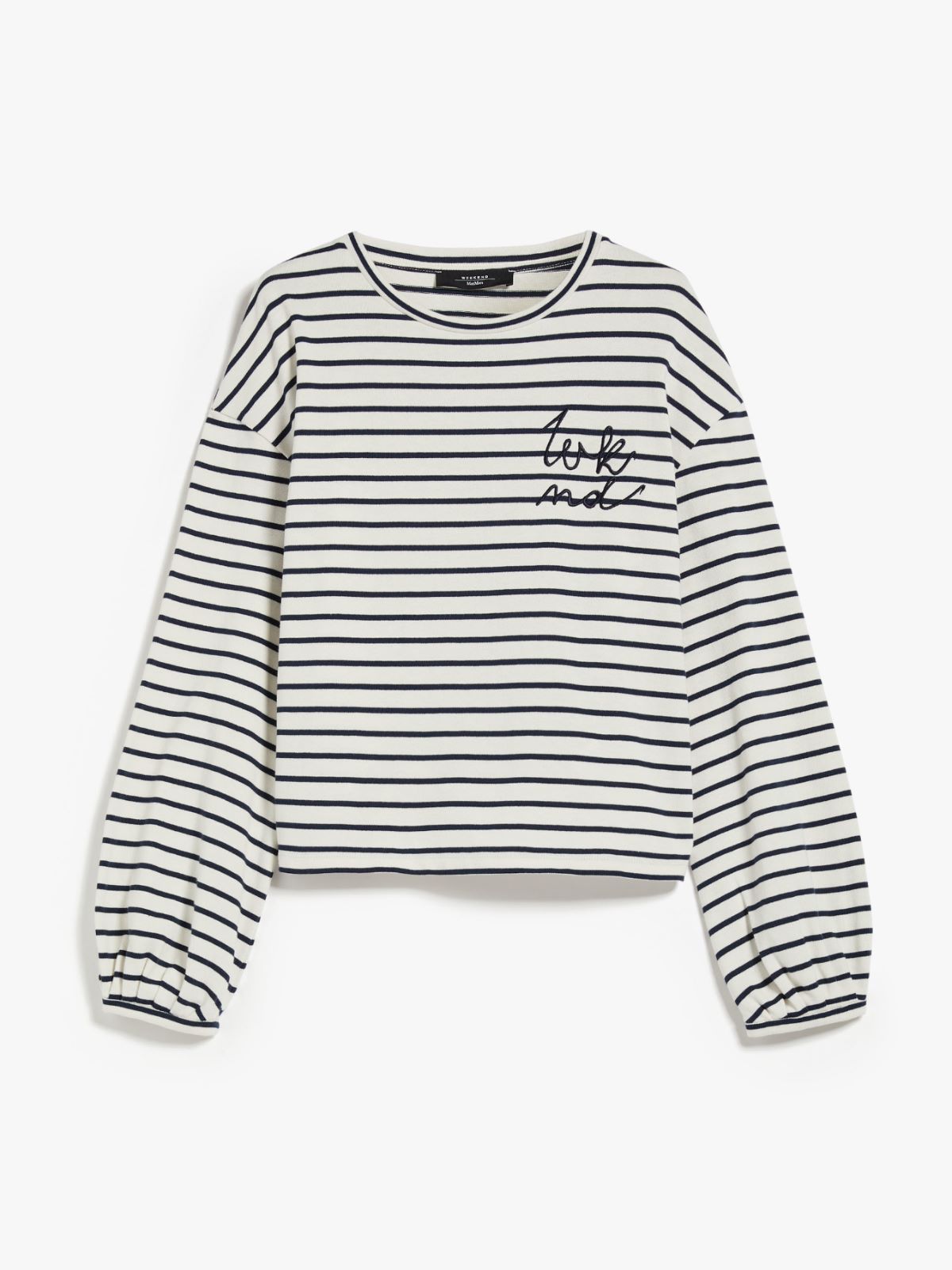 Boxy striped organic cotton T-shirt
