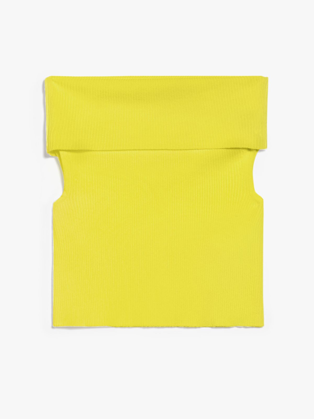 Ribbed viscose crop top