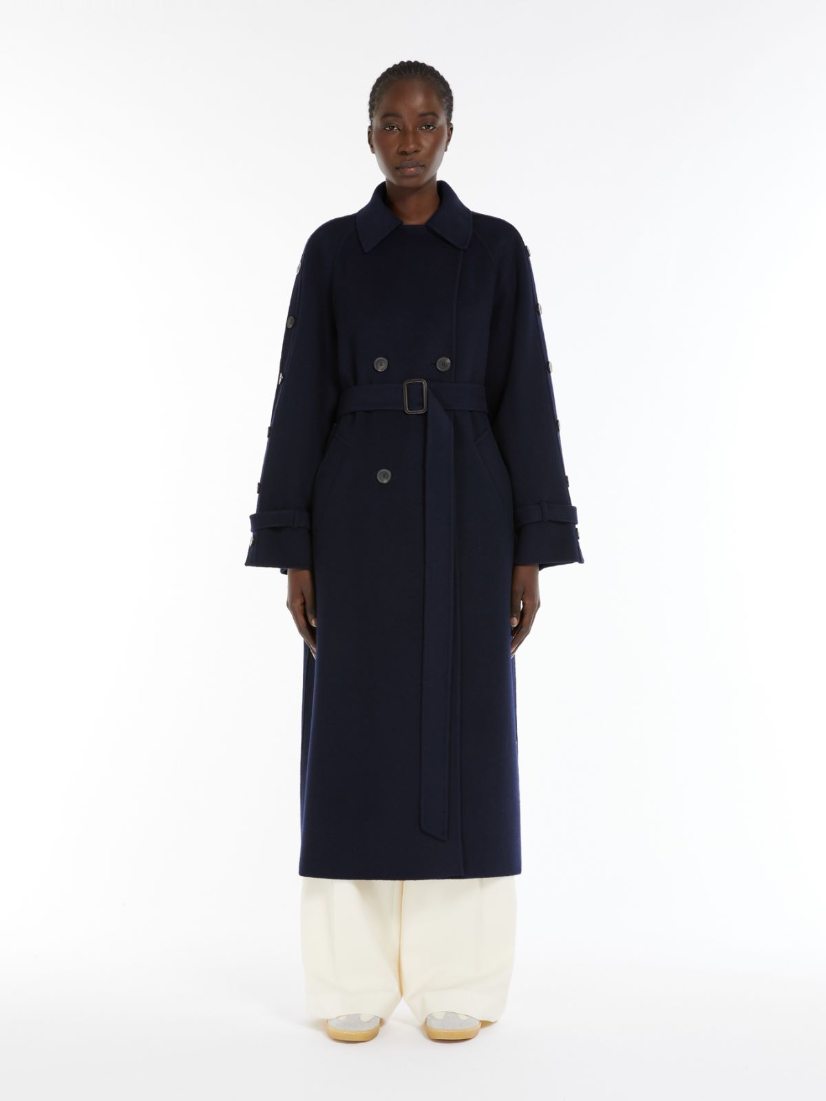 Wool trench coat