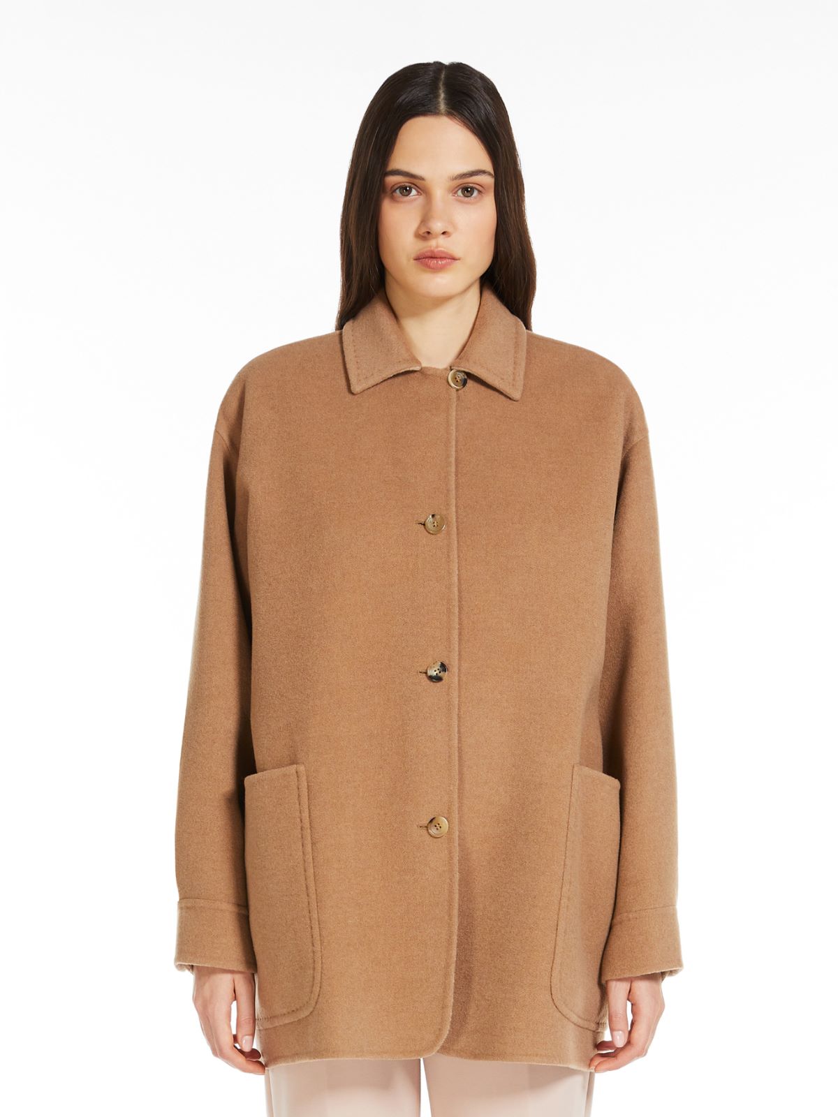 Reversible camel jacket