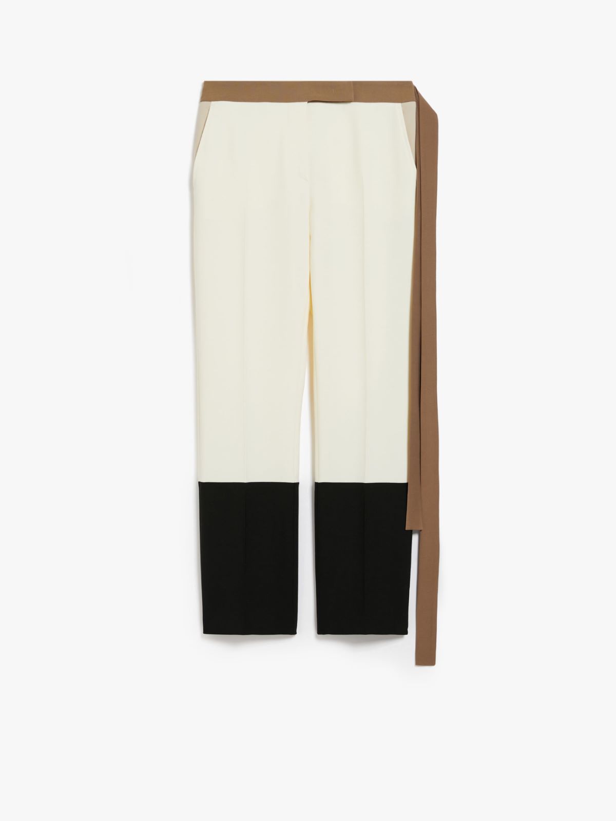 Wool crêpe slim-fit trousers