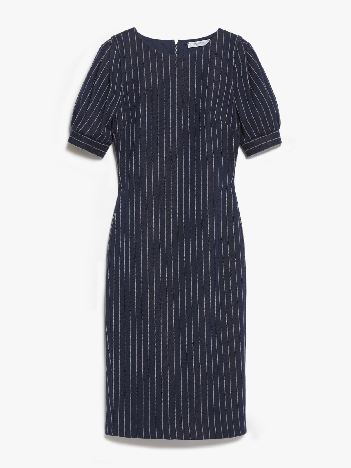 Cotton, cashmere and silk midi dress