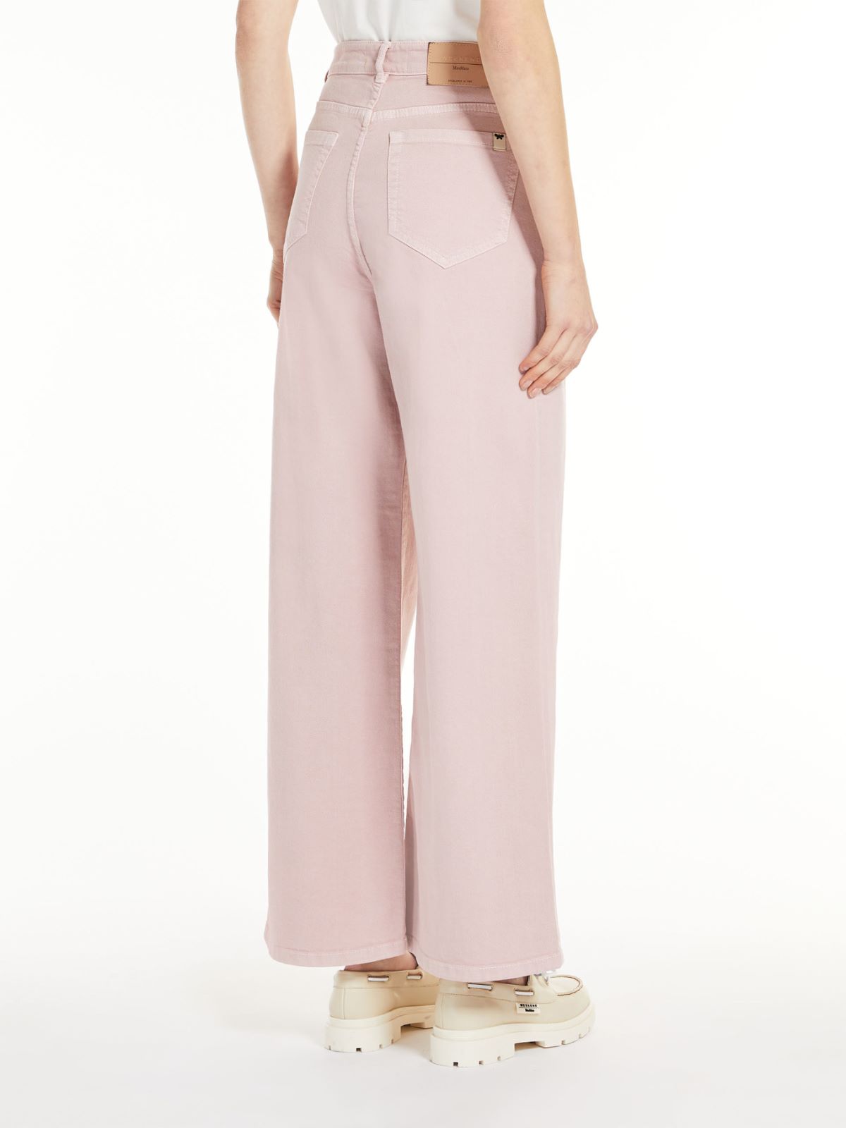 Cropped cotton trousers