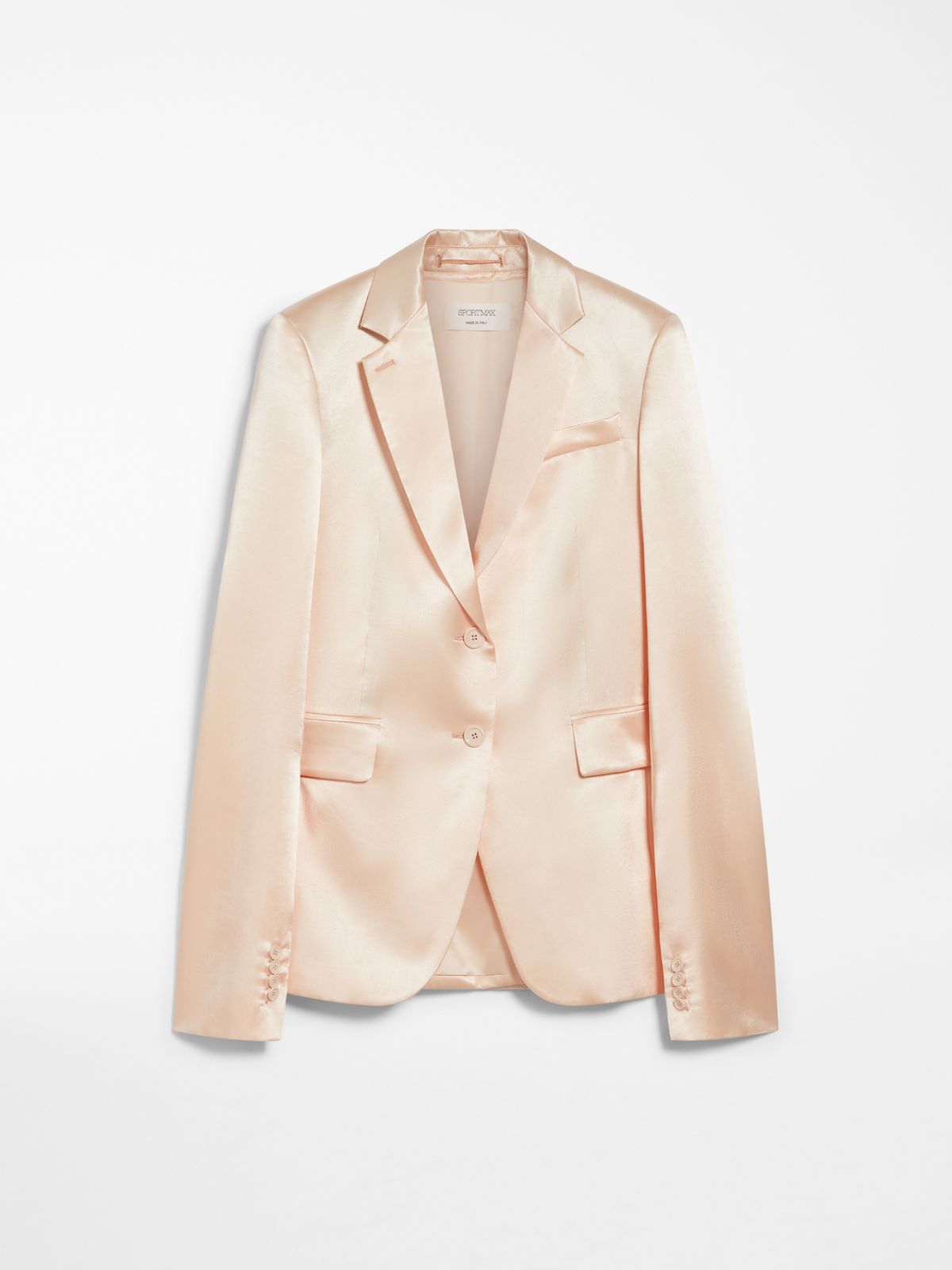 Washed satin blazer