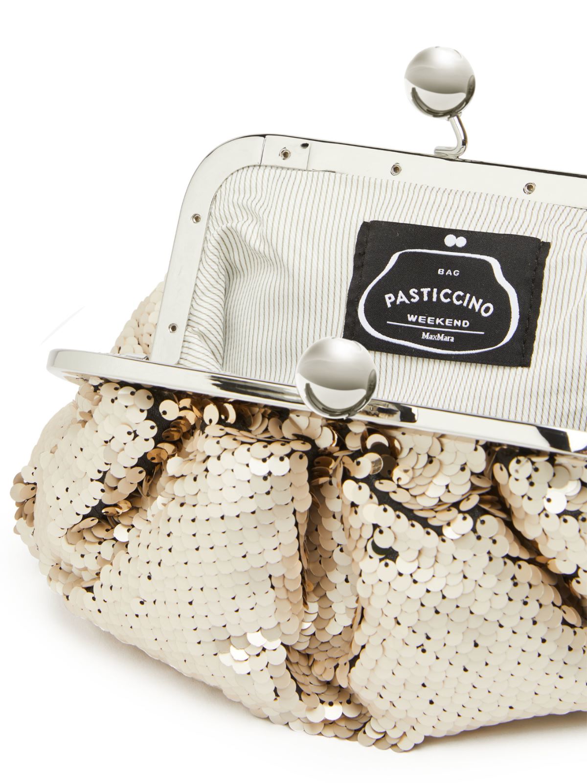 Small sequinned Pasticcino Bag