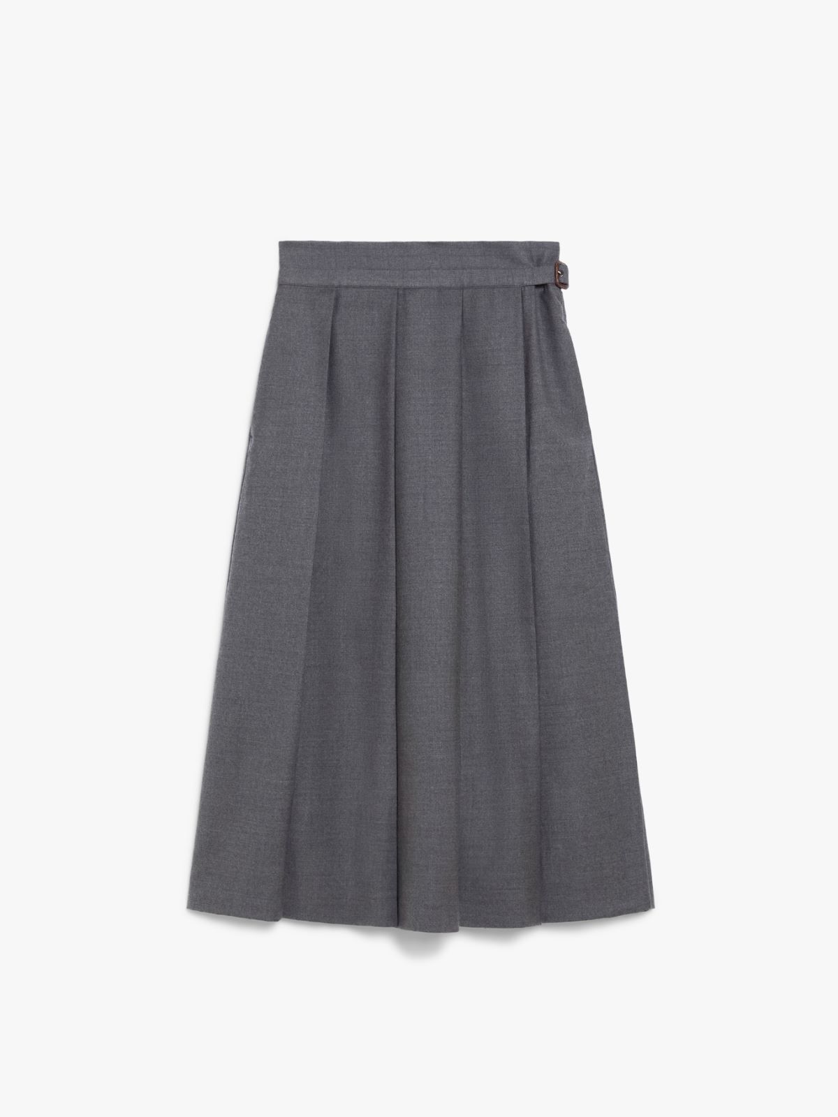 Wool pleated skirt