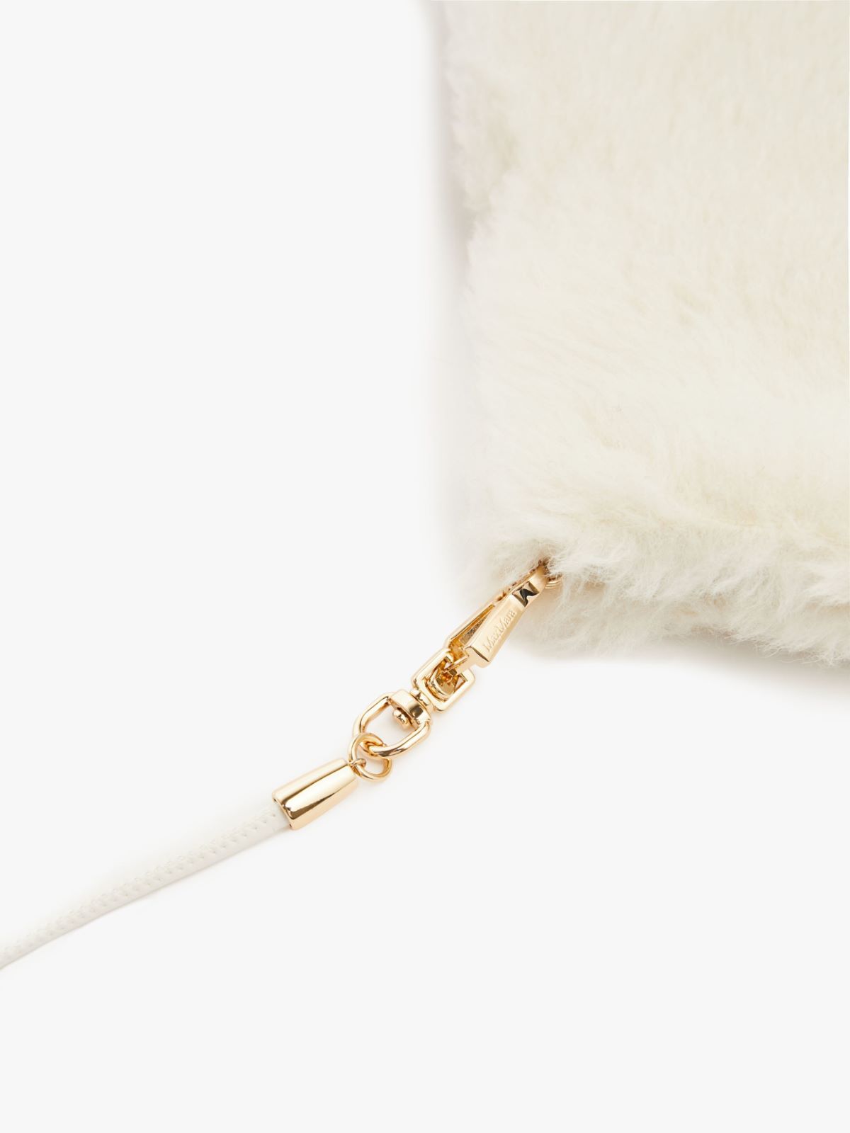 Alpaca and wool Teddy fabric mittens