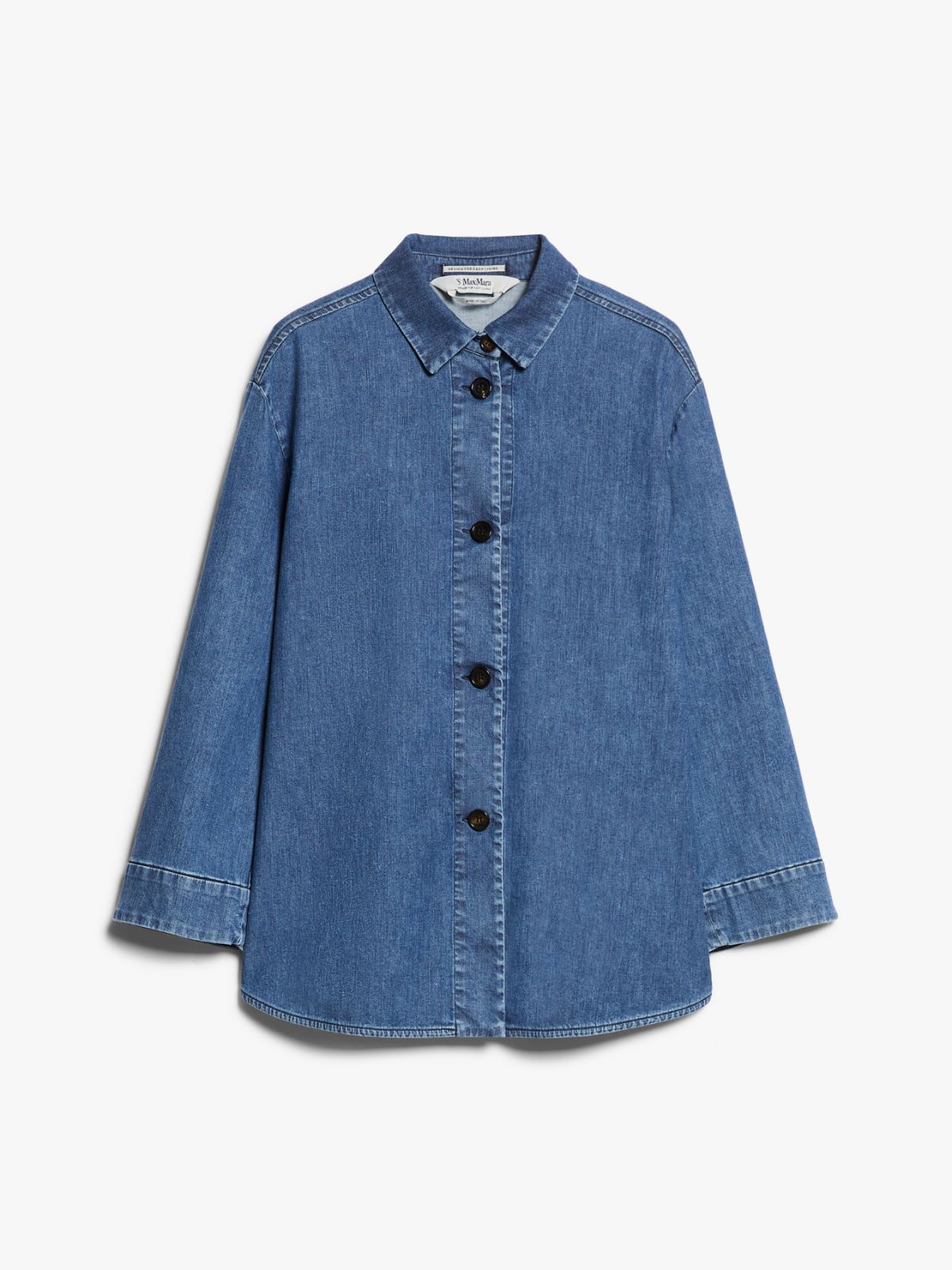 Stretch denim shirt