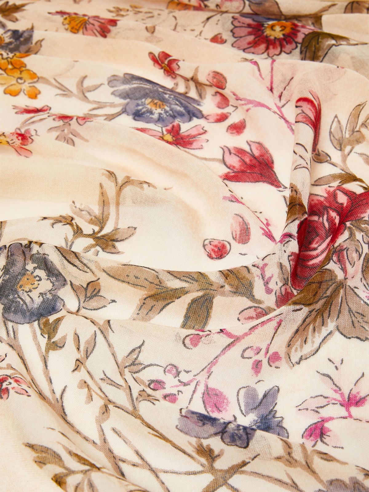 Viscose and cotton stole