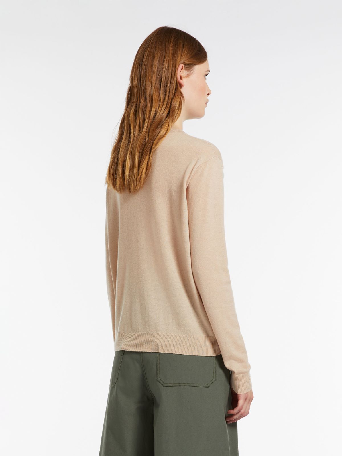 Wool and cashmere crew-neck sweater