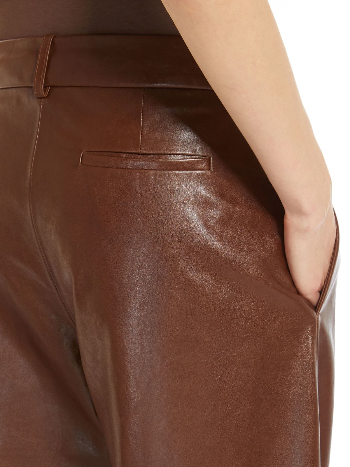 Nappa leather trousers