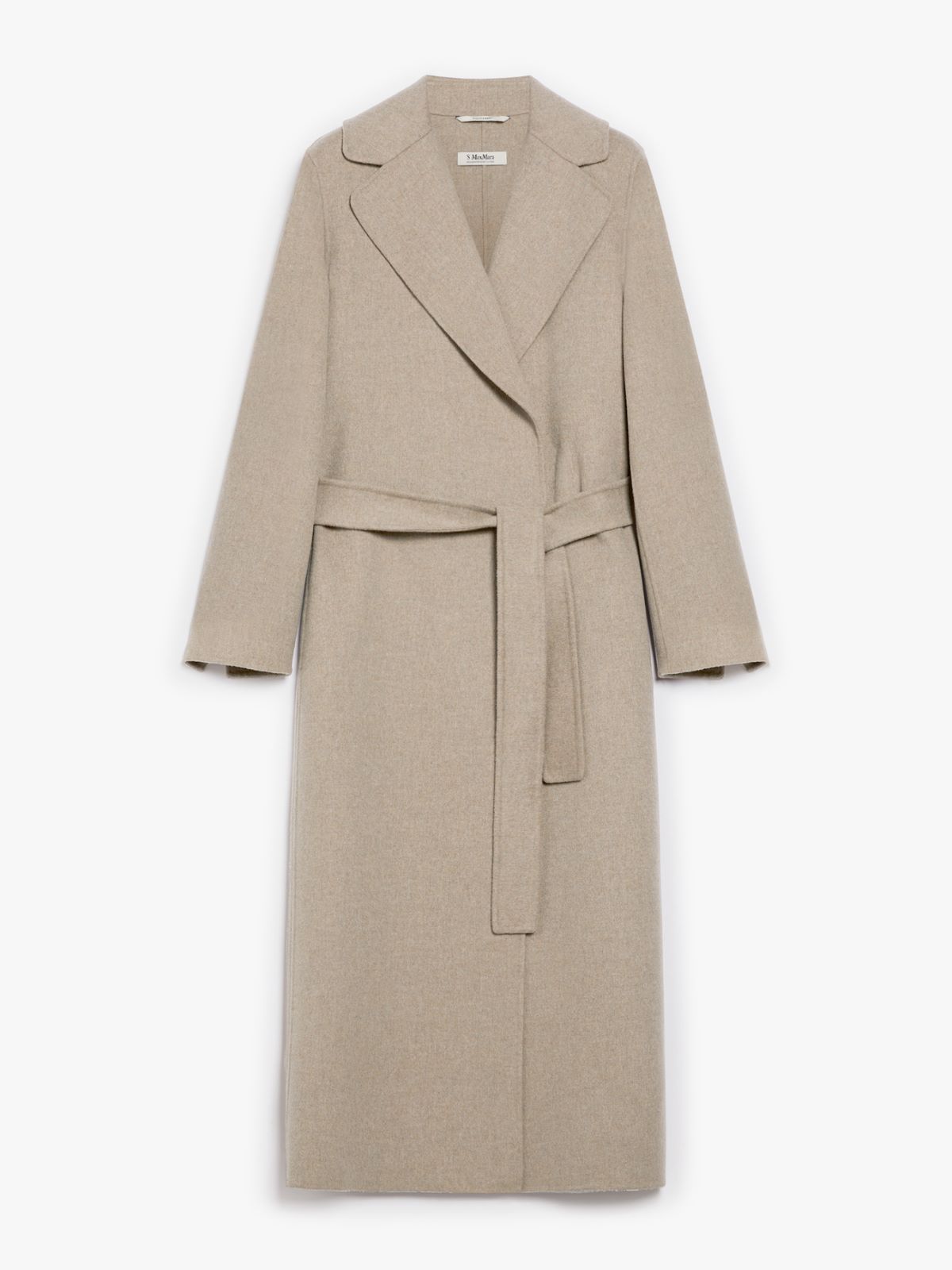 Wool coat with belt