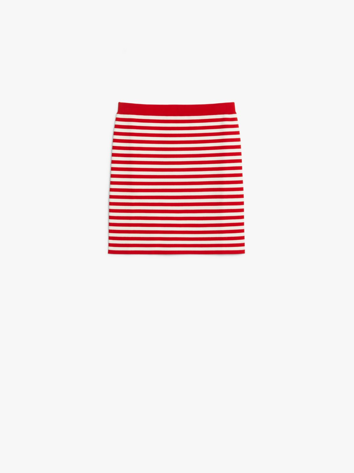 Jacquard yarn mini skirt