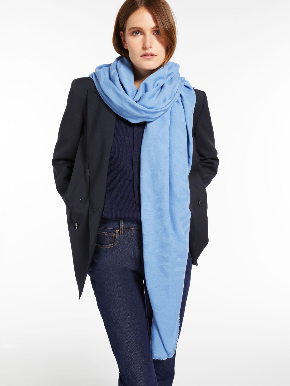 Jacquard cotton stole