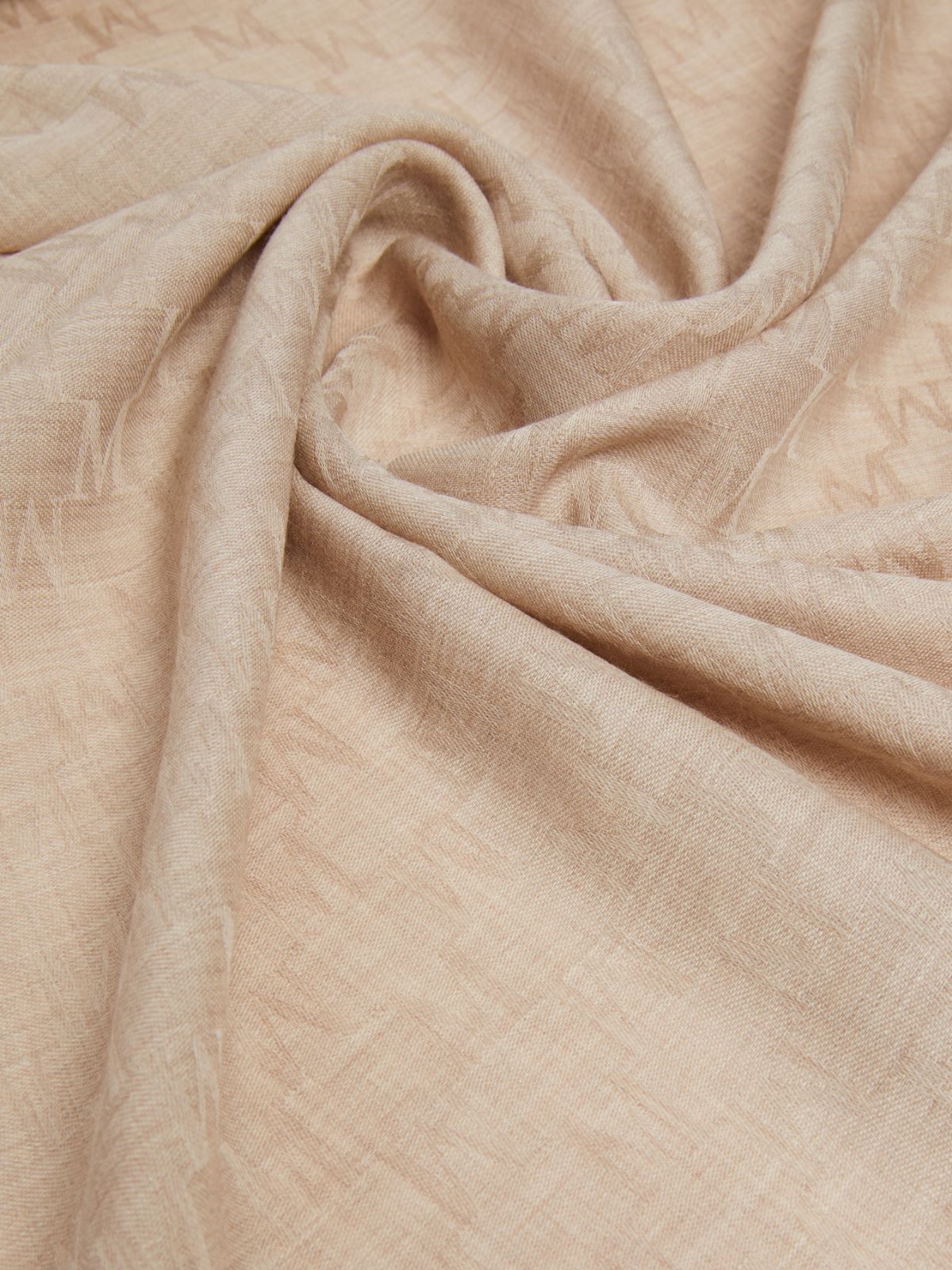 Jacquard wool Monogram stole