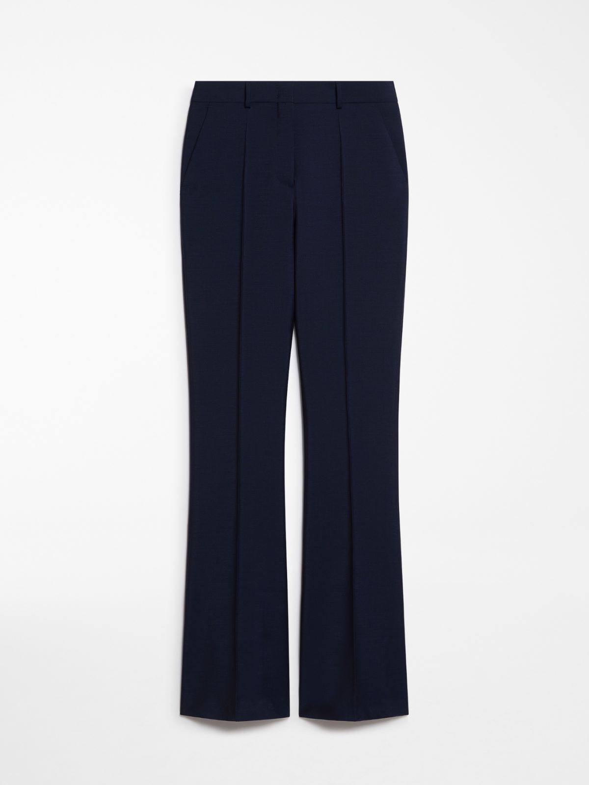 Flared slim-fit trousers