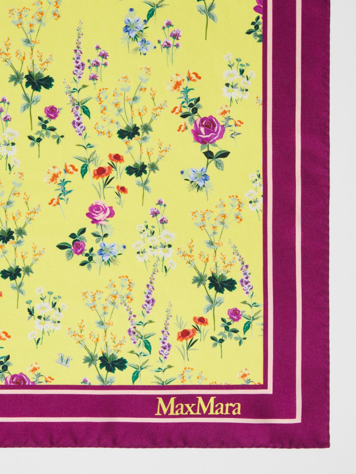 Printed silk foulard