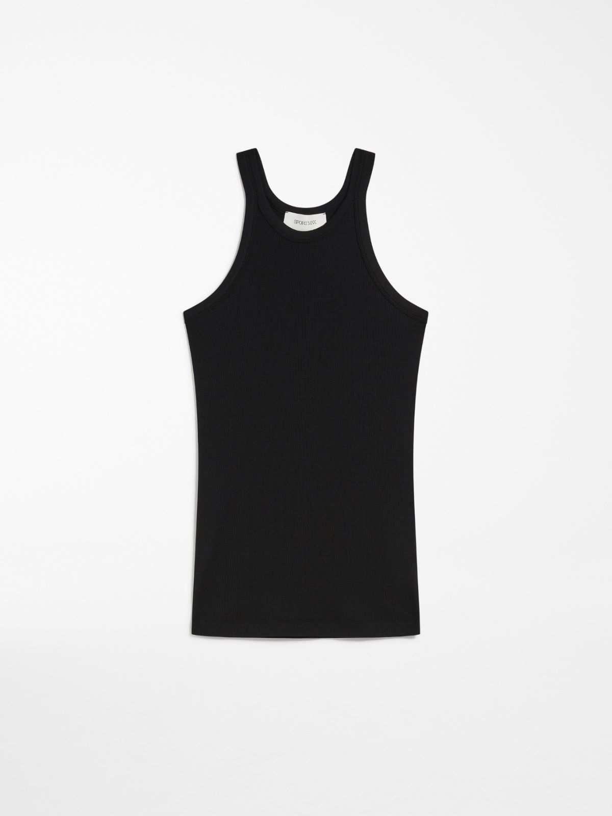 Silk-blend jersey vest top