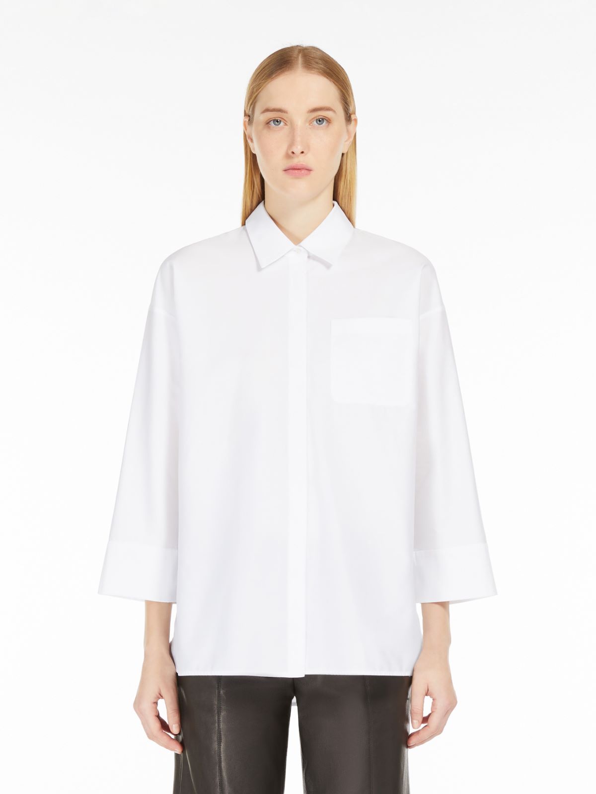Cotton twill blouse