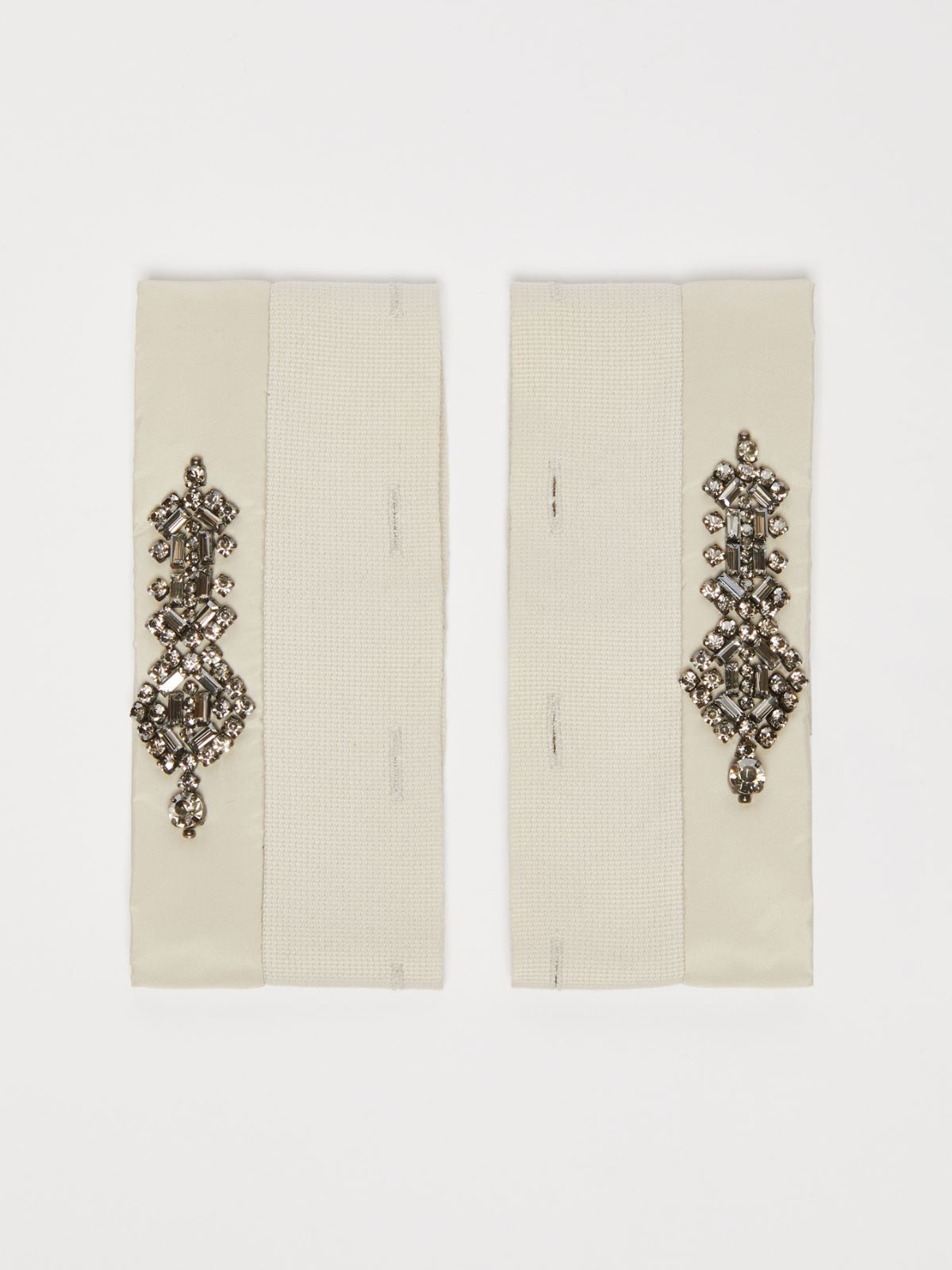 Embellished taffeta cuffs
