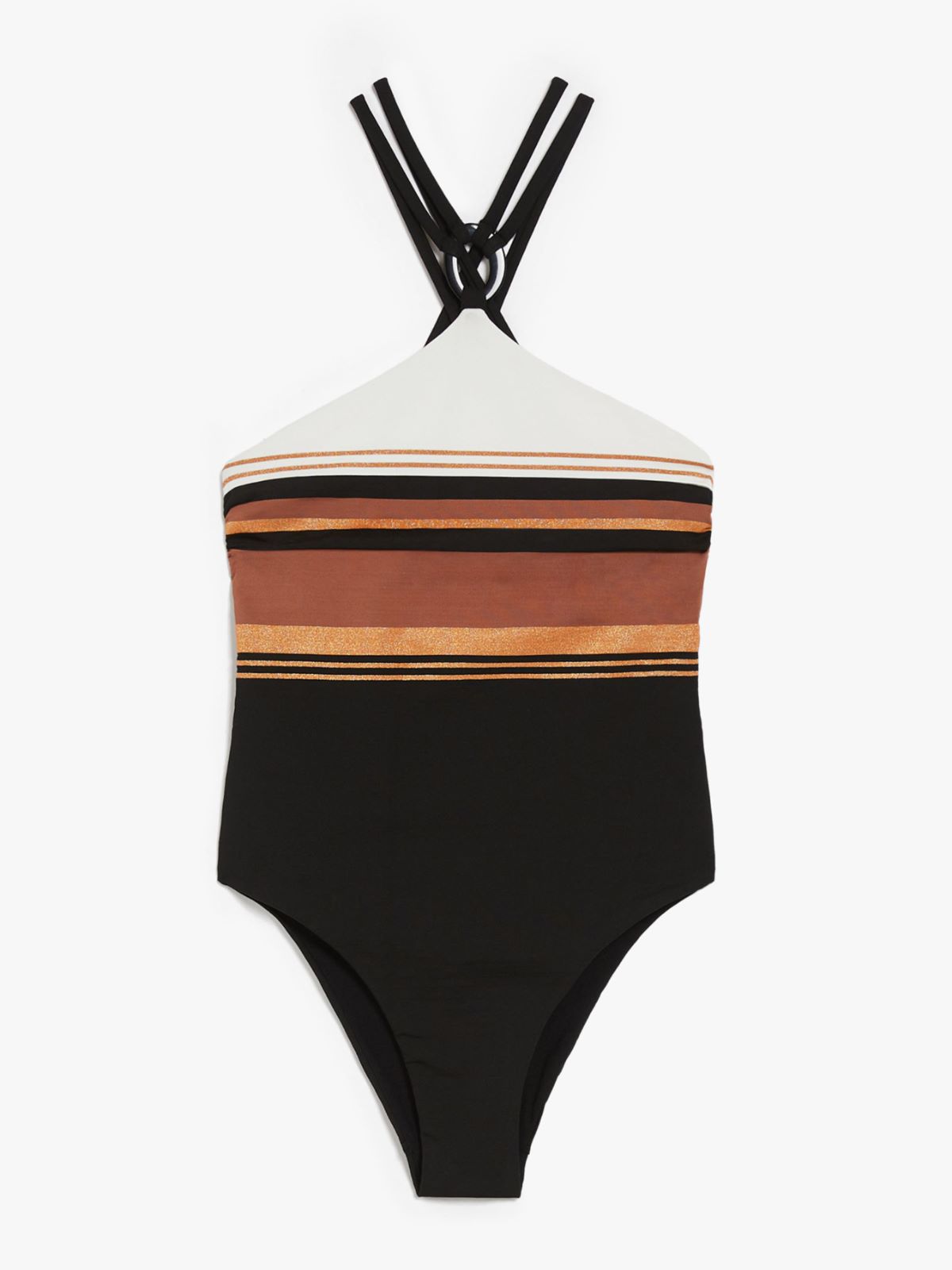 Jacquard jersey one-piece swimsuit