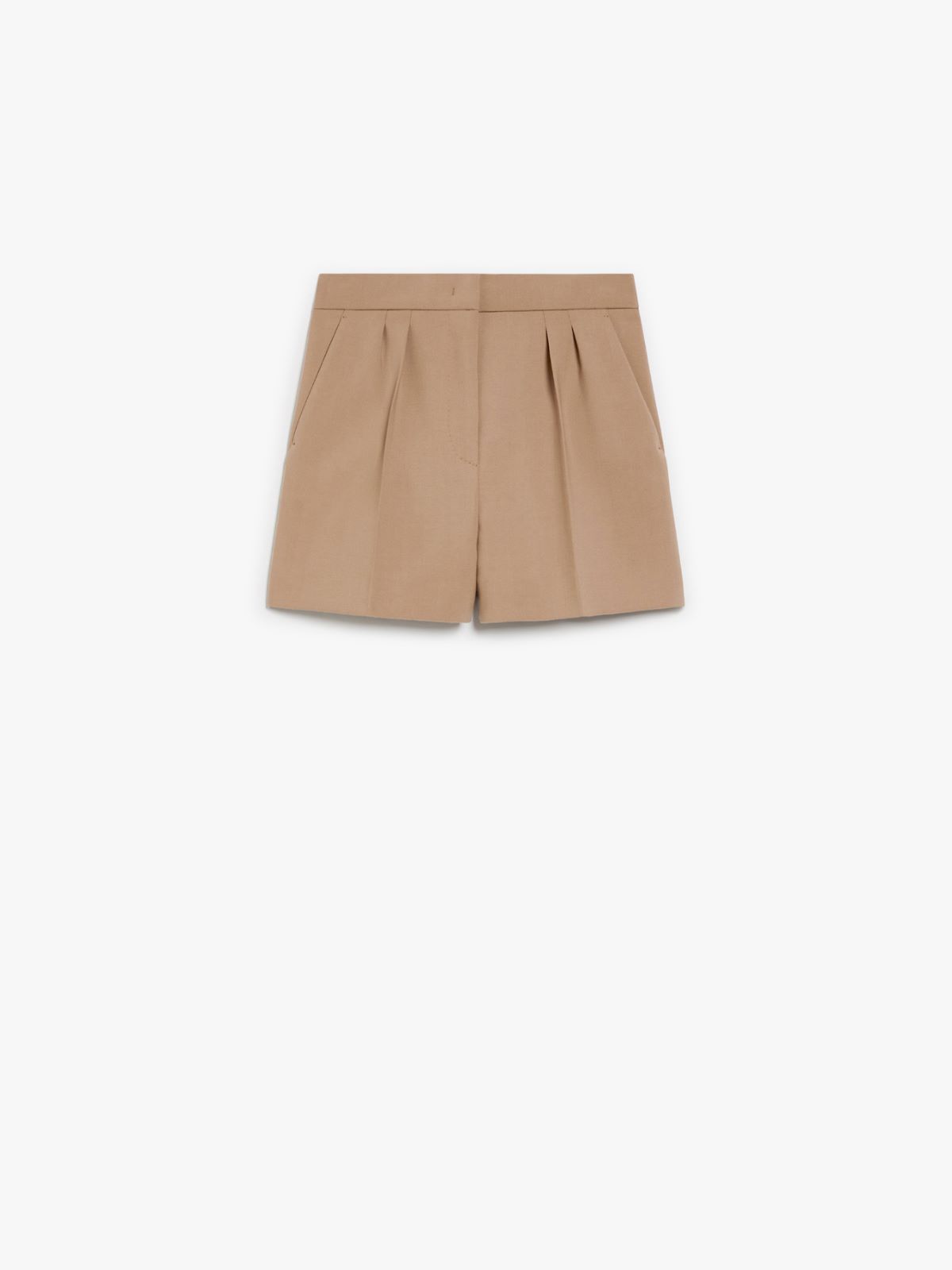 Wool canvas shorts