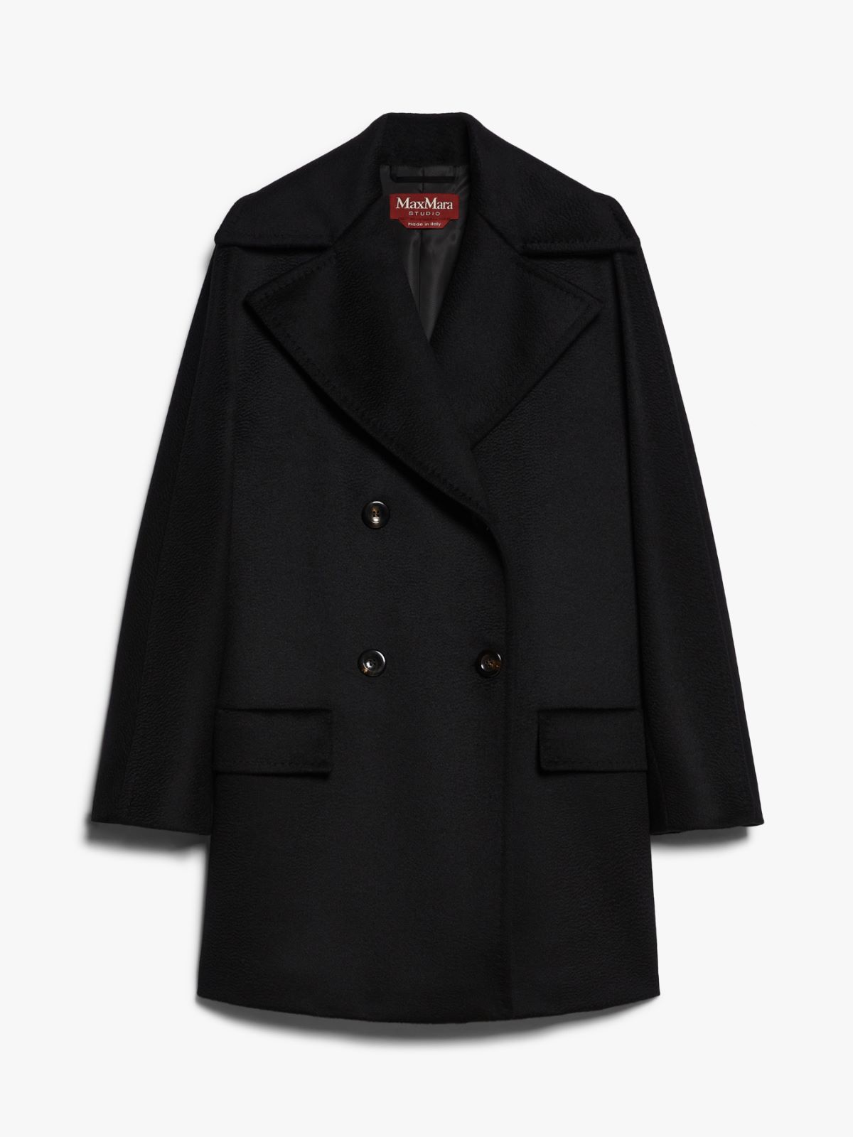 Wool double-breasted pea coat
