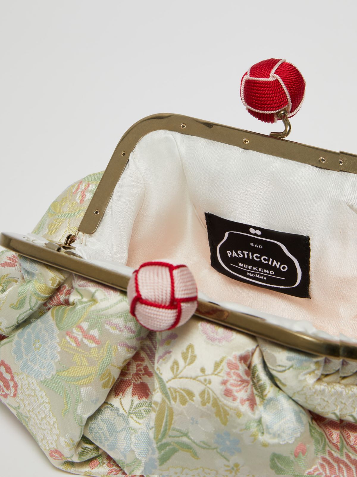 Small jacquard silk Pasticcino Bag